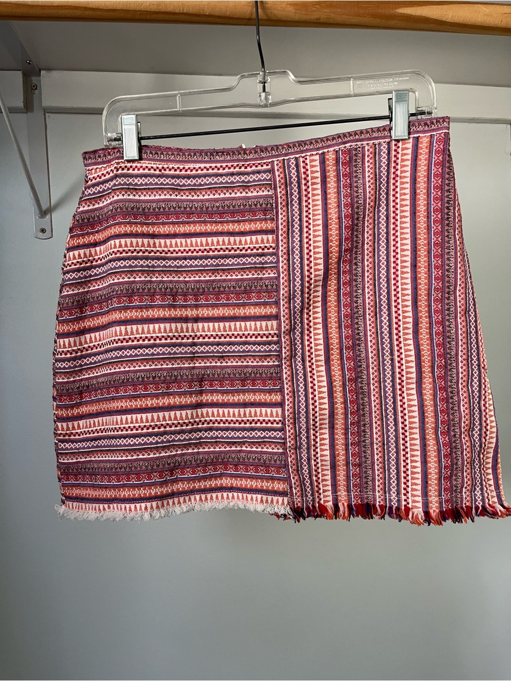 Ally Fashion Boho Stripe Tapestry Mini Skirt Size L